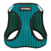 Voyager Step-in Air Dog Harness - All Weather Mesh Step in Vest Harness for Small and Medium Dogs and Cats by Best Pet Supplies - Harness (Turquoise 2-Tone), M (Chest: 16-18