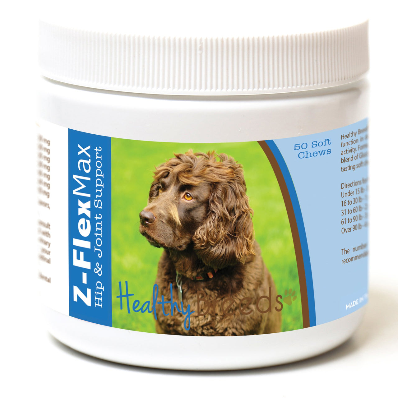 Healthy Breeds Boykin Spaniel Z-Flex Max Hip and Joint Soft Chews 50 Count 50 Ct