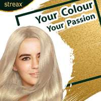 Streax Cream Hair Color for Unisex, 120ml - 9.1 Rich Platinum (Pack of 4)