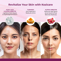 Kozicare Kojic Acid Cream | Turmeric Cream | Haldi Cream| Glutathione Cream | Detan Cream | Moisturizer for Dry Skin | Face Cream for Summer Daily Use | Face Cream for Women & Men - 15 Gm