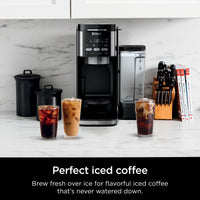 Ninja Drip Coffee Maker With K Cup Combo, DualBrew Pro Specialty Coffee System, Coffee Machine Compatible with K-Cup Pods, 12 Cup Single Serve Coffee Makers with Paper Filter, CFP301 Frother + Paper Filter
