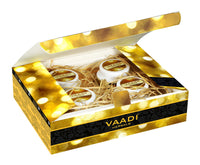 Vaadi Herbals Gold Facial Kit 24 Carat Gold Leaves, Marigold Wheatgerm Oil and Lemon Peel Extract, 110g
