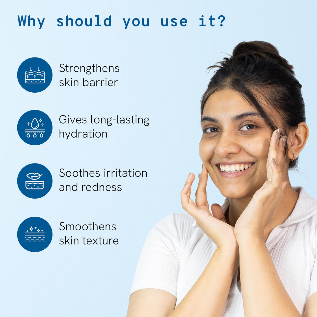 Be Bodywise 1% Peptide & Ceramide Moisturizer (50g) | Retains Moisture Upto 72 Hours | Strengthens Skin Barrier, Soothes Irritation & Redness | Lightweight, Fragrance Free Formula