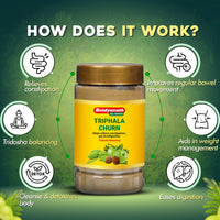 Baidyanath Asli Ayurved Triphala Churna | Helps Relieve Constipation | Quick Acidity & Gas Relief | Enriched With Amla - 500Gms (Pack Of 2)