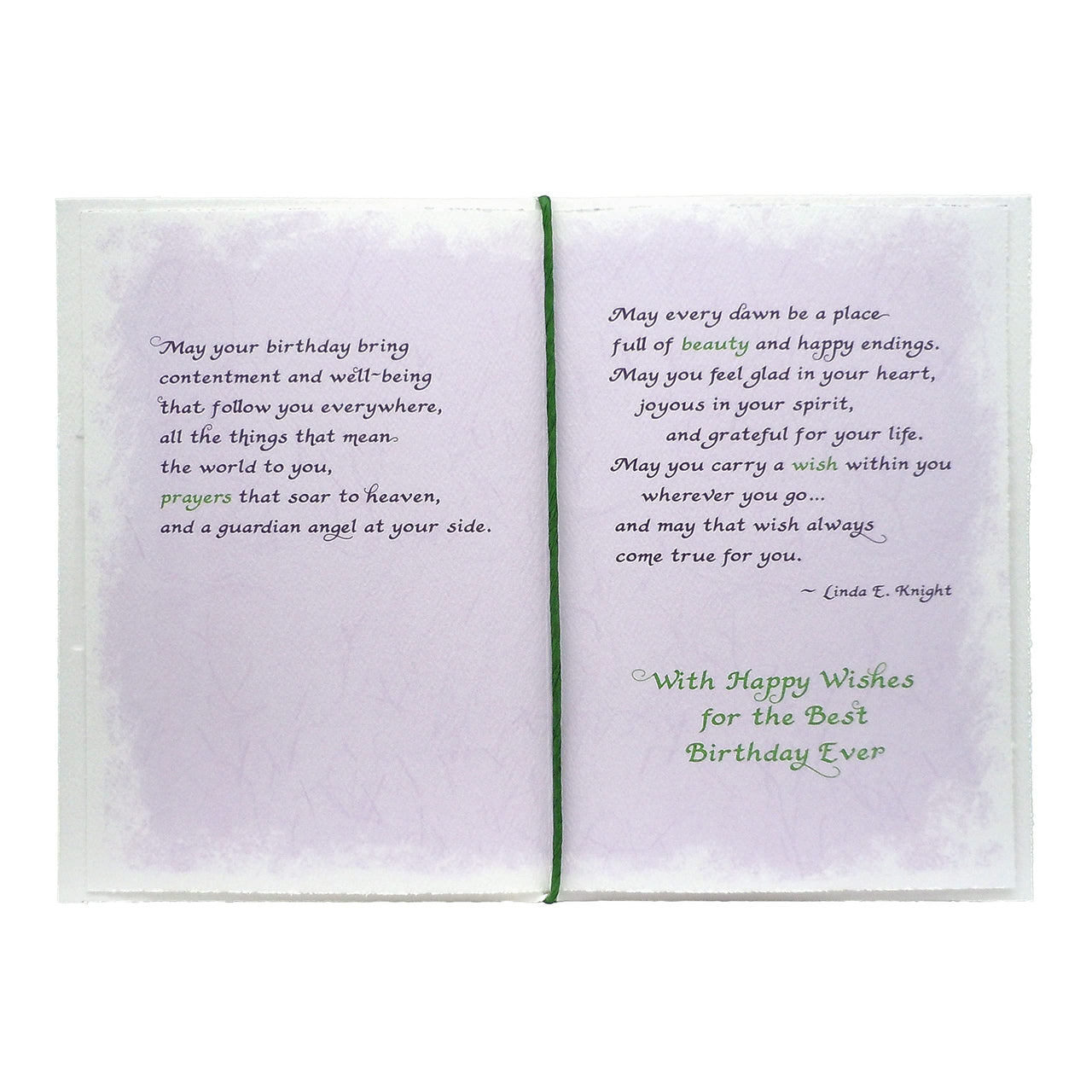 Blue Mountain Arts Birthday Card—Birthday Wishes for a Friend, Family Member, or Someone Special in Your Life (May Your Birthday Bring…) green yellow purple
