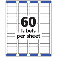 Avery Printable Return Address Labels with Sure Feed, 2/3