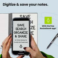 Rocketbook Core Reusable Smart Notebook | Innovative, Eco-Friendly, Digitally Connected Notebook with Cloud Sharing Capabilities | Lined, 6