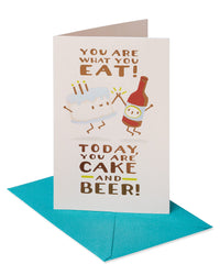 American Greetings Birthday Card for Friend (Cake and Beer)