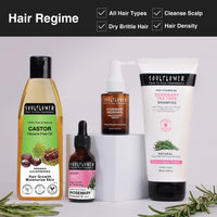 Soulflower Castor Oil for Hair & Skin, Clinically Proven Hair Oil for Hair Growth, Anti Hair Fall, Skin Hydration & Split End Repair | 100% Pure, Ecocert Organic Certified, Natural, 120ml