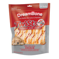 DreamBone Twist Sticks, Wrapped With Real Chicken, Rawhide-Free Chews For Dogs, 50 Count 12.3 Ounce (Pack of 1)