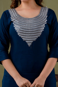 LookMark Womens Cotton Rayon Kurta and Pant Set with Dupatta