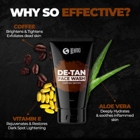 Beardo Ban the Tan Kit | Grooming kit for men | Detan Facewash for men with Coffee extracts & Vitamin E| Detan Face Scrub for Men | Gift Hamper | Gift for husband | Gift for boyfriend