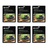 MIRABELLE COSMETICS KOREA Charcoal Facial Sheet Mask (Pack of 6)