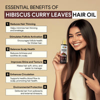 Organix Mantra Hibiscus & Curry Leaves Hair Oil | Advanced Follicle Activation | Infused with Bhringraj, Amla, Rosemary, Peppermint & Lavender Oils | Promotes Thicker, Stronger Hair 120ML