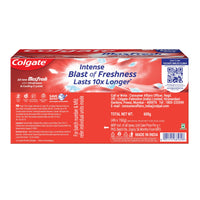 Colgate MaxFresh Toothpaste, Red Gel Tooth Paste with Menthol for Super Fresh Breath, 600g, 150g X 4 (Spicy Fresh) (Combo Pack Offer)