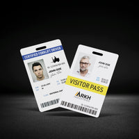 Avery Durable Tall ID Badges for Lanyards, Laser Printable on Both Sides, Blank White, 80 Total, 3.375