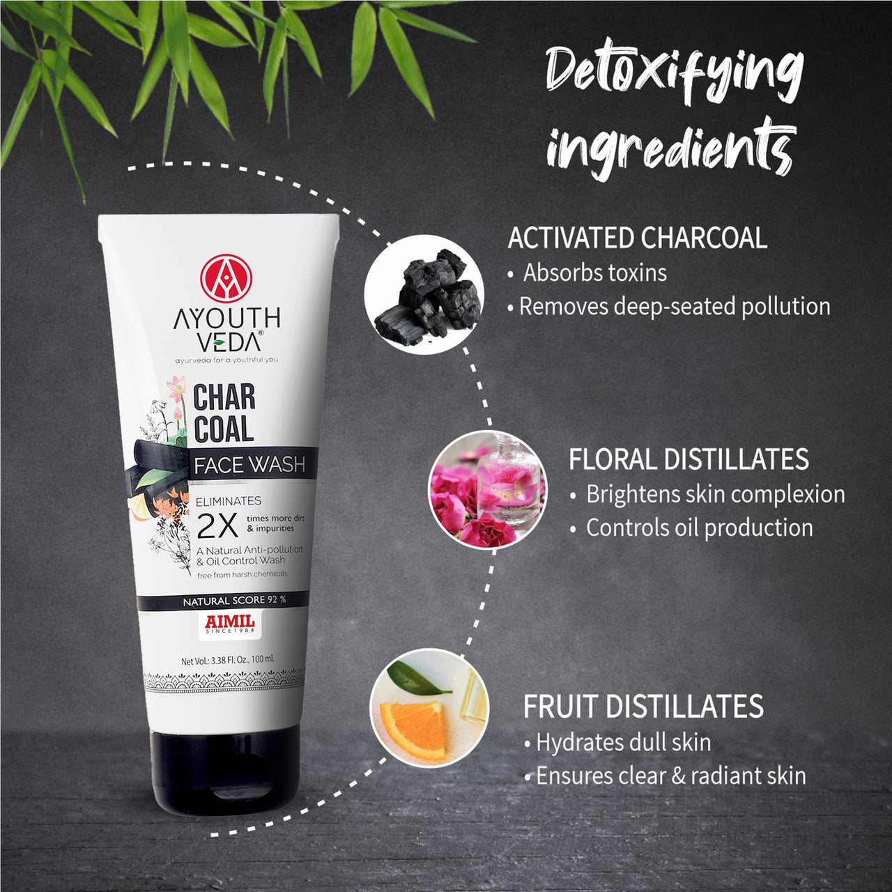 Ayouthveda charcoal face wash