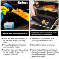 Extra Large Liner Roll for Oven,Stovetops & Grills 16x75 Inches Custom Cut to Size Thick Heavy Duty Non Stick Teflon Baking Mat with BPA and PFOA Free Reusable Stove Protector(Black) Black 75 Inch Roll