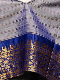 Satrani Women's Poly Silk Woven Saree With Unstitched Blouse Piece