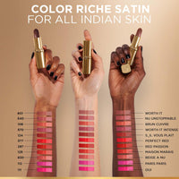L’Oréal Paris Color Riche Satin Lipstick- 124 S'il Vous Plait, 4.3 gm