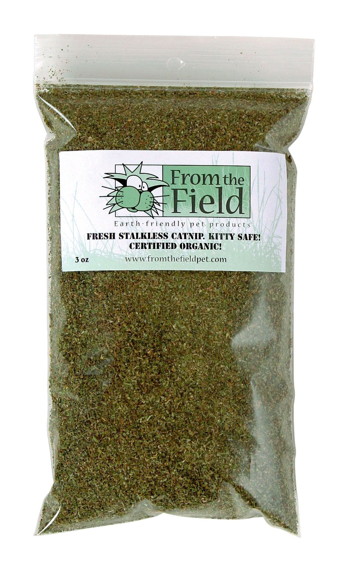 From The Field 3-Ounce Catnip Kitty Safe Stalkless Bag 3 Oz Bag
