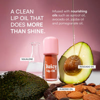 Gush Beauty Tinted Lip Oil – Hydrating Lip Tint with Skincare Benefits | Infused with Vitamin E & Jojoba Oil | Glossy, Non-Sticky | 5ml | Dawn