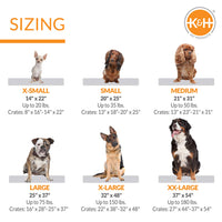 K&H Pet Products Self-Warming Crate Pad, Warming Dog Crate Bed, Machine Washable Dog Crate Mat, Tan Small 20 X 25 Inches