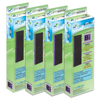GermGuardian Filter B HEPA Pure Genuine Replacement Filter, Removes 99.97% of Pollutants for AC4825, AC4300, AC4900, AC4825DLX, AC4850, CDAP4500, AP2200, 4-Pack, Black/Yellow, FLT48254PK 4 pack