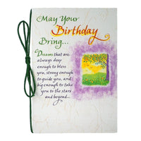 Blue Mountain Arts Birthday Card—Birthday Wishes for a Friend, Family Member, or Someone Special in Your Life (May Your Birthday Bring…) green yellow purple