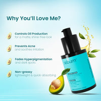 SEBUM 10% Niacinamide Serum with Salicylic Acid for Oily & Acne-Prone Skin | Controls Oil, Clears Acne & Blemishes | Lightweight, Fast-Absorbing | Dermatologically Tested | Men & Women | 30ml