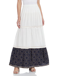 Ayukta Women Straight Kurti with Skirt