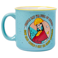 Silver Buffalo Disney Emperor's  New Groove Kuzco Memphis How Else Could I Get So Good Looking Quote Ceramic Camper Mug, 20 Ounces