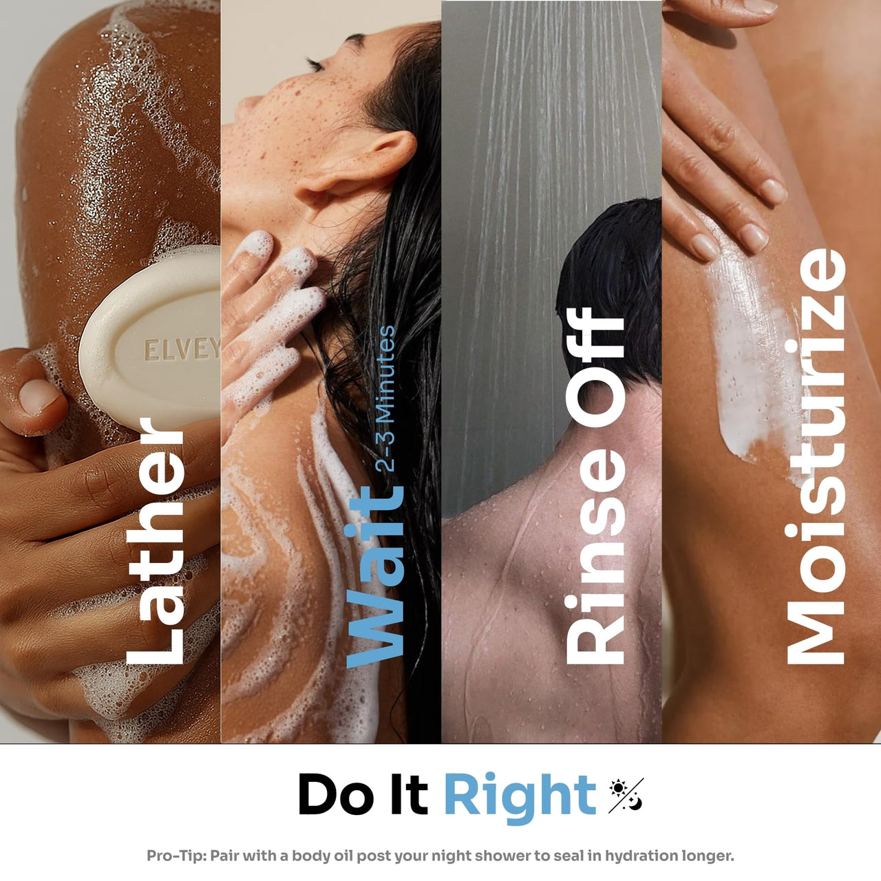 Elvey Essentials Moisturising Soap with Goat Milk, Glycerine, Honey & Cold Pressed Aloe Vera for Soft & Supple Skin (Pack of 2) | 75 Gm/Soap