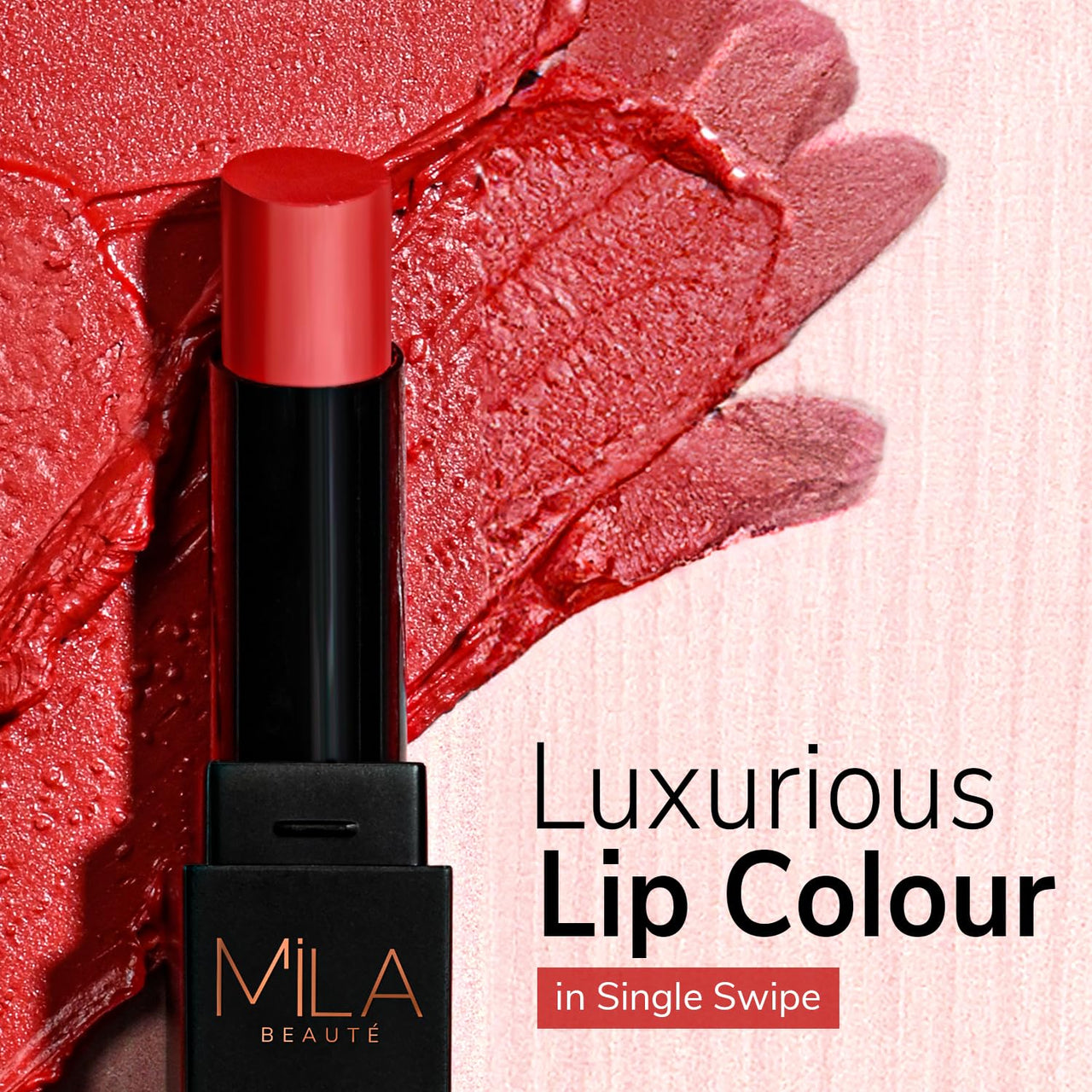 Mila Beauté Pro Matte Lipstick | Highly Pigmented & Long lasting | Semi Matte Finish | Light Weight Lipstick | Single Swipe Application | Luxurious Lip Color | Shade - (Rekha, 4.2g)