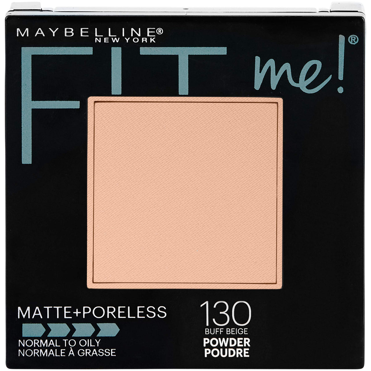 Maybelline New York Fit Me Matte Light Coverage Poreless Powder For Sensitive Skin, 130 Buff Beige, 8.5G And Hypercurl Mascara Waterproof, Black, 9.2Ml, Pack Of 1