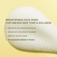 Quench Yuzu Vitamin C Foaming Face Wash for Brighter & Glowing Skin (3X More Vitamin) | Removes Makeup, Dirt & Impurities | Gently Exfoliates | Prevents Acne & Blackheads | Made in Korea (100ml)
