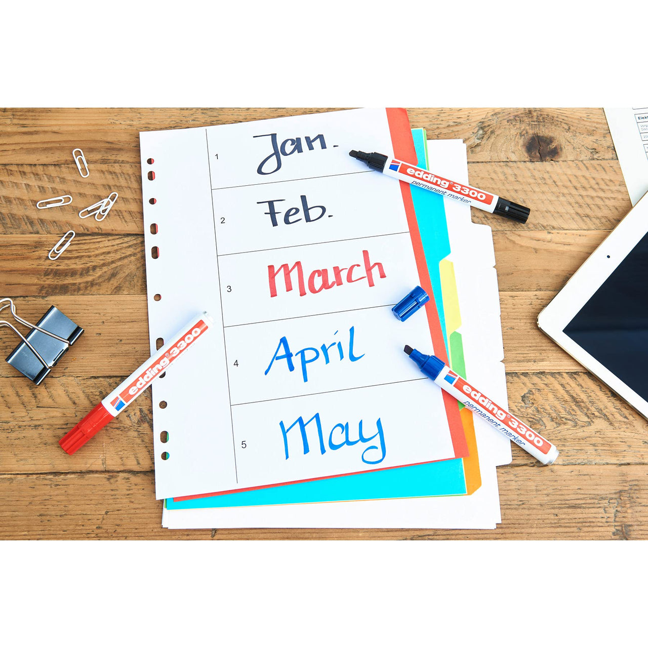 edding 3300 permanent marker - magenta (purple) - 1 pen - chisel nib 1-5 mm - quick-drying permanent markers - waterproof, smudge-proof - for cardboard, plastic, wood, metal, fabric -marker pens 12: 1 Pen - Magenta