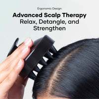 Cureskin Head Massager with Medical-Grade Silicone Bristles | Hair Massager for Hair Growth | Scalp Massager Shampoo Hair Brush, Exfoliating, Oil Massage, Anti-Dandruff
