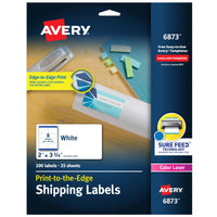 Avery Printable Shipping Labels with Sure Feed, 2