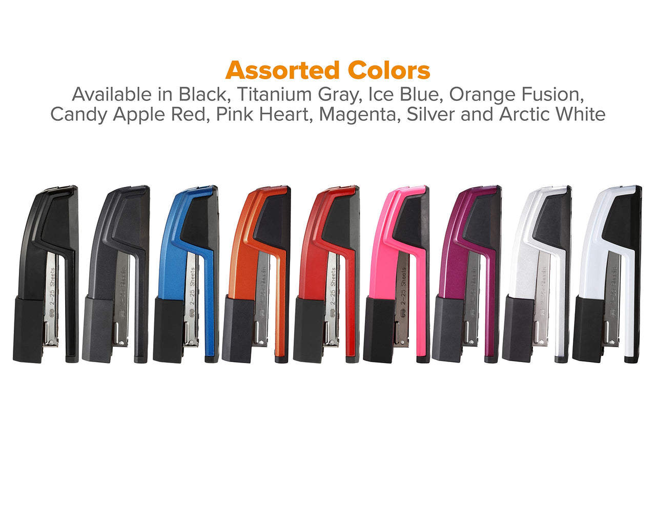 Bostitch Office Epic All Metal 3 in 1 Stapler, 25 Sheet Capacity, with Integrated Remover & Staple Storage, Silver (B777R-SLV)