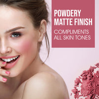 Beauty Berry Dream Matte Blush - 04, Pink Pride, 7g | Lightweight, Silky-Smooth Texture, Ultra Matte Blusher Palette | Highly Pigmented & Blendable Shades, Blusher for Face Makeup