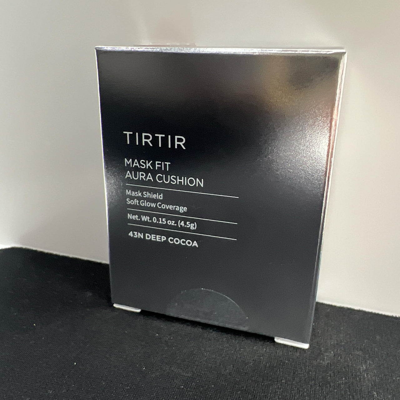 TIRTIR Mask Fit Aura Cushion Foundation, Full coverage, Skin fit, Satin Glow Finish, Korean Cushion Foundation #43N DEEP COCOA, 4.5g
