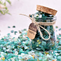 SigMntun Green Agate Crystal Chips Bulk, Natural UNDYED - 10 oz (283g) Tumbled Stones for Crafts Decorative Rocks Planters, Healing Crystals Reiki Chakra Meditation Energy Balancing Therapy 10 Oz - Green Agate