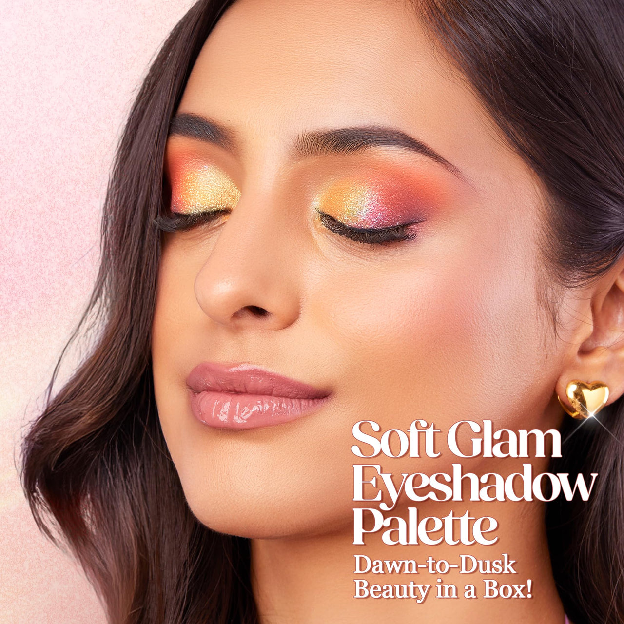 Hilary Rhoda Soft Glam Eyeshadow Palette | Highly Pigmented & Long Lasting Eyeshadow Palette | Matte & Shimmer Finish | 18 Shades (Multicolor - Shade 1)