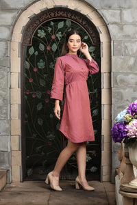 DHRUVI TRENDZ Kurti for Women || Soft Cotton Plain Long Straight Kurtis for Girls || Stitched Collar Kurta || Ideal for Office || Casual || Collage || Festival Wear Kurtis for Ladies