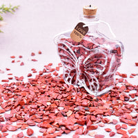 SigMntun Red Jasper Crystal Chips Bulk, Natural UNDYED - 10 oz (283g) Tumbled Stones for Crafts Decorative Rocks Planters, Healing Crystals Reiki Chakra Meditation Energy Balancing Therapy 10 Oz - Red Jasper