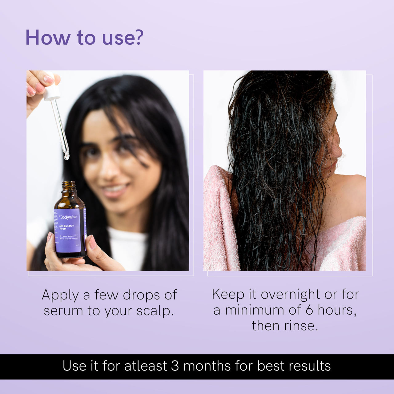 Be bodywise Anti Dandruff Scalp Serum 50ml | Fights Dandruff, Reduces flaky & itchy scalp | With Ichthyol Pale, Zinc Pyrithione, & Tea Tree Oil | Paraben & Sulphate free