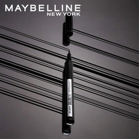 Maybelline New York Pencil Matte Finish Eyeliner, Intense Eyeliner, Long-lasting, Felt-tip Applicator, Line Tattoo High Impact Liner, Black (Pack of 2)
