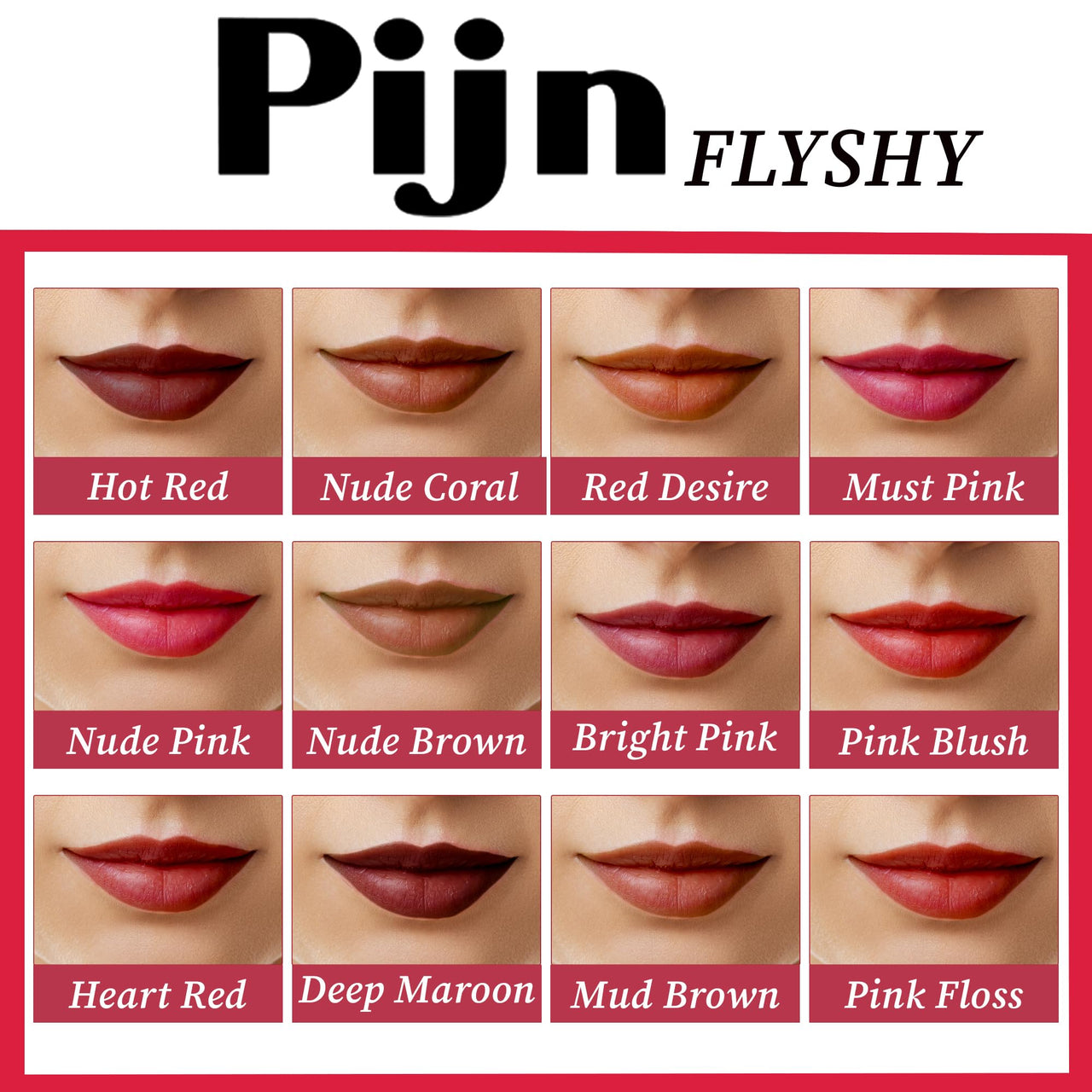 Pijn Luxe Comfy Matt Lipstick Mud Brown | 12HR Long-Lasting, Smudge-Proof & Waterproof | Lightweight, Smooth Matte Finish With Vitamin E & Lip Repair | Lipstick for Women