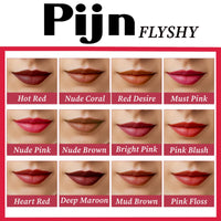 Pijn Luxe Comfy Matt Lipstick Mud Brown | 12HR Long-Lasting, Smudge-Proof & Waterproof | Lightweight, Smooth Matte Finish With Vitamin E & Lip Repair | Lipstick for Women